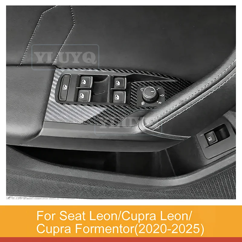 Car Interior Film TPU for Seat Cupra Leon Formentor 2020-2025 Protection Door Window Switch Lifter Carbon Texture Sticker LHD
Car Interior Film TPU for Seat Cupra Leon Formentor 2020-2025 Protection Door Window Switch Lifter Carbon Texture Sticker LHD