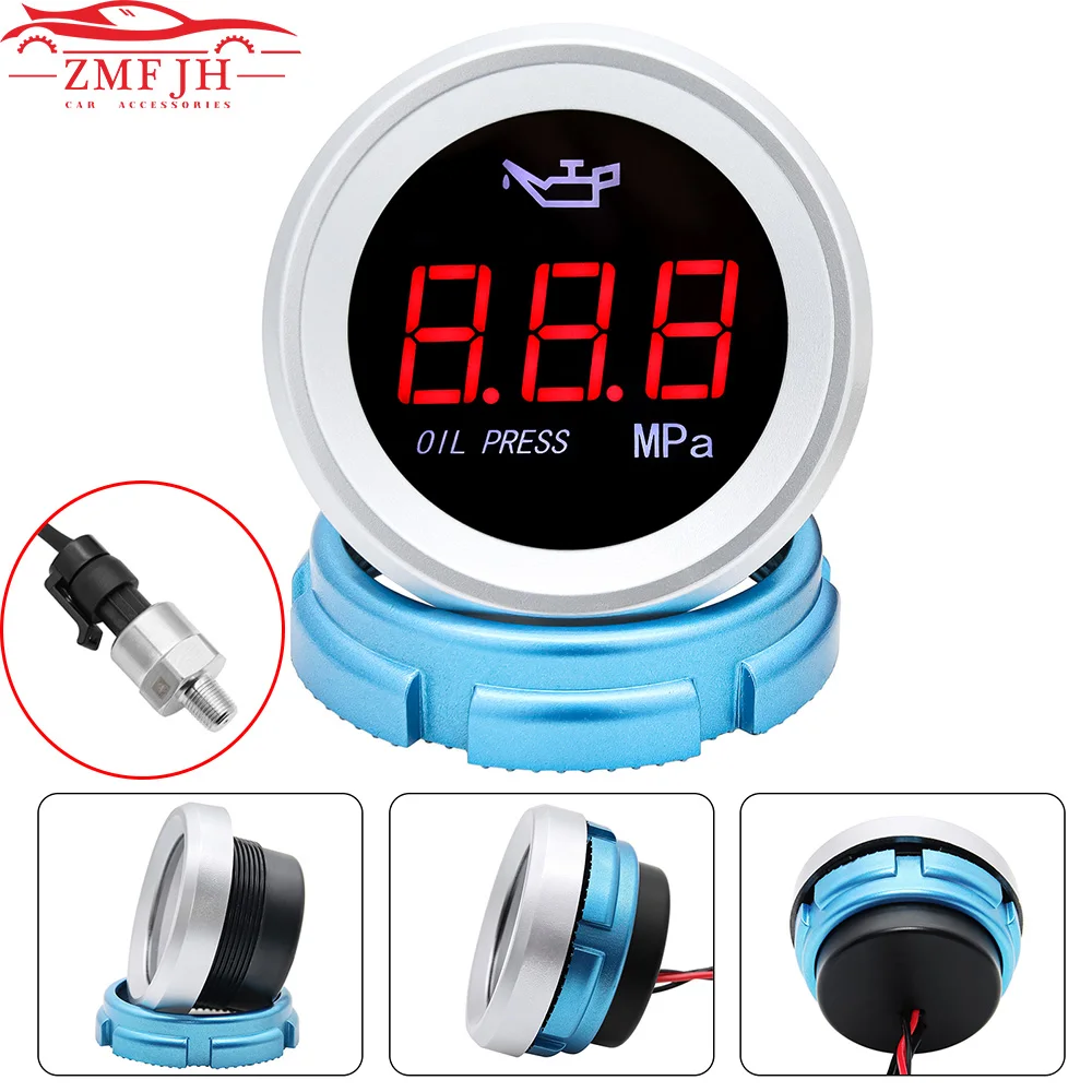12V 52mm 0 -1.00Mpa Electronic Universal LED Digital Oil Press Gauge Meter with 1/8NPT Sensor for Car Truck Yacht Boat Marine
12V 52mm 0 -1.00Mpa Electronic Universal LED Digital Oil Press Gauge Meter with 1/8NPT Sensor for Car Truck Yacht Boat Marine