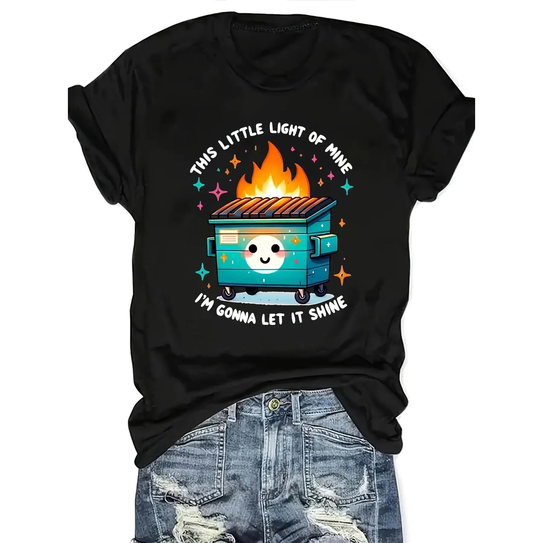 T-Shirts, Short-Sleeved Round-Neck Casual Tops, For Summer And Spring, Women'S Clothing.
T-Shirts, Short-Sleeved Round-Neck Casual Tops, For Summer And Spring, Women'S Clothing.