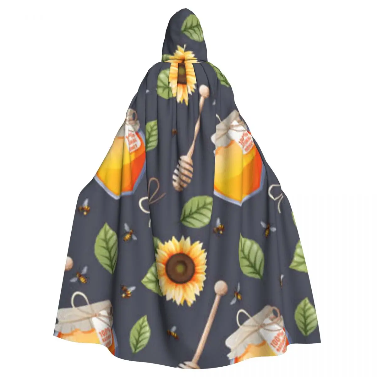 Adult Halloween Honey Jar Sunflower Leaves And Spoon Cloak Cape Hooded Medieval Costume Full Length Dress Coat
Adult Halloween Honey Jar Sunflower Leaves And Spoon Cloak Cape Hooded Medieval Costume Full Length Dress Coat