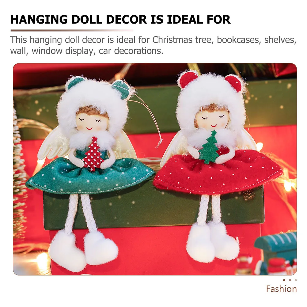 2Pcs Christmas Hanging Ornament Angel Pendant Decor for Tree Shelf Window Car Display Holiday Party Indoor Outdoor Decoration
2Pcs Christmas Hanging Ornament Angel Pendant Decor for Tree Shelf Window Car Display Holiday Party Indoor Outdoor Decoration