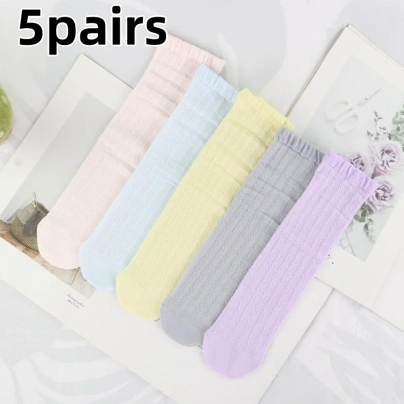 5Pairs/Lot Baby Knee High Socks Kids Girls Boys Soft Cotton Long Sock Cut Stripe Solid Children Socken For 0-3Years
5Pairs/Lot Baby Knee High Socks Kids Girls Boys Soft Cotton Long Sock Cut Stripe Solid Children Socken For 0-3Years