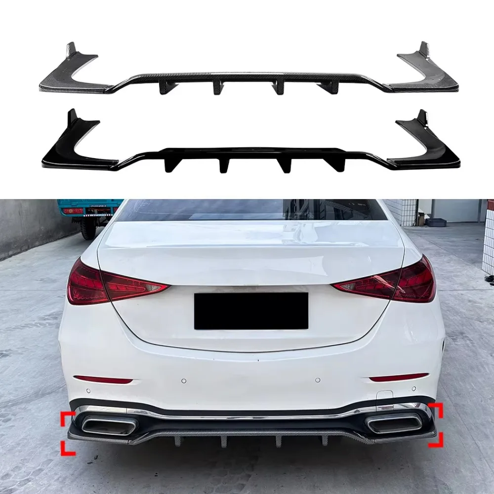 Car Rear Bumper Diffuser Lip Splitters Spoiler Rear Bumper Protector Guard For Mercedes-Benz C-Class W206 C200 C43 AMG 2022-2025
Car Rear Bumper Diffuser Lip Splitters Spoiler Rear Bumper Protector Guard For Mercedes-Benz C-Class W206 C200 C43 AMG 2022-2025