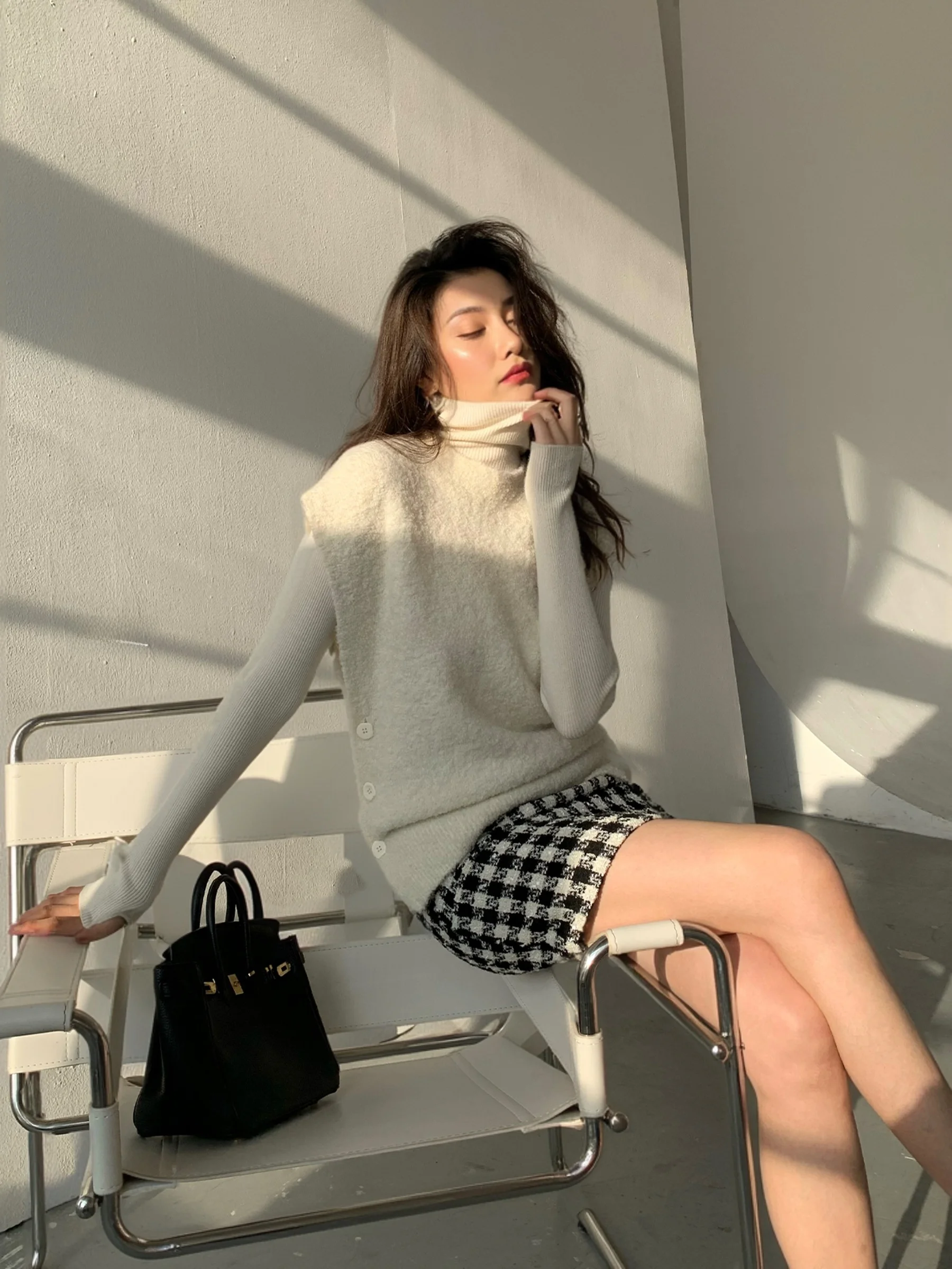 Garbociaga Women's Woolen Vest Knitted Sweater ort Sle round Ne Commute Sle Thiened Autumn Season Daily Wear
Garbociaga Women's Woolen Vest Knitted Sweater ort Sle round Ne Commute Sle Thiened Autumn Season Daily Wear