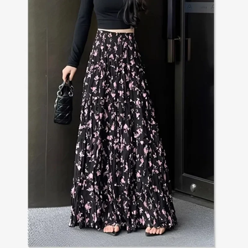 New Fashion Bohemian Skirt Women Floral Print Elastic Waist Casual Loose A-Line Chffion Long Skrits Holidays Beach Wear
New Fashion Bohemian Skirt Women Floral Print Elastic Waist Casual Loose A-Line Chffion Long Skrits Holidays Beach Wear