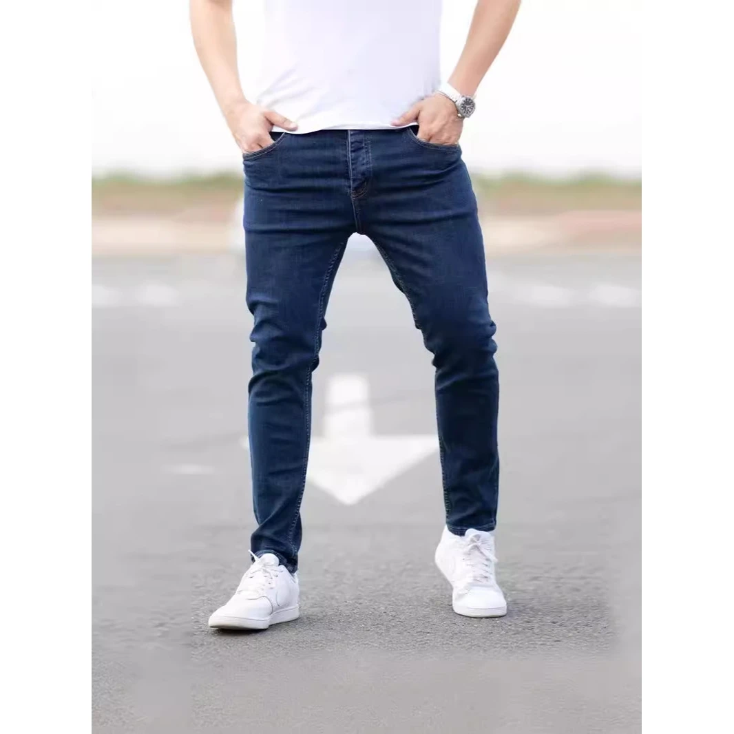 Men's Fashion Elastic Denim Jeans mid Waist Slim Fit Casual Straight Leg Long Pants Independent Station Pure Color Spring Summer
Men's Fashion Elastic Denim Jeans mid Waist Slim Fit Casual Straight Leg Long Pants Independent Station Pure Color Spring Summer