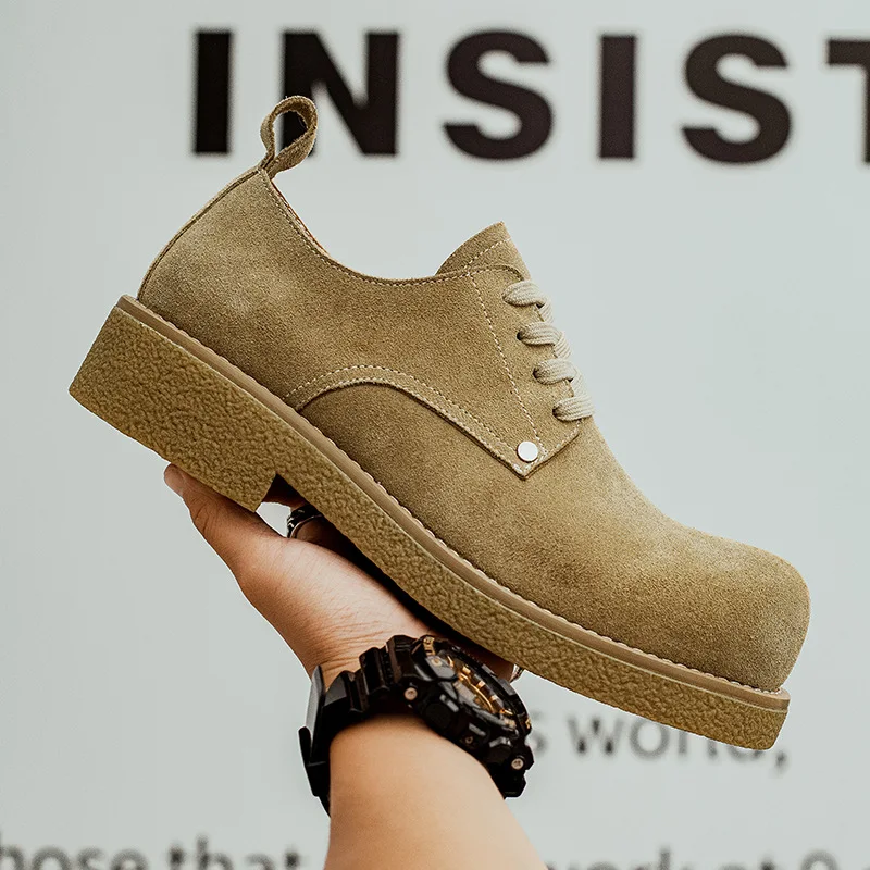 Мужские рабочие туфли дерби 2026: осенние дышащие повседневные туфли в британском стиле на толстой подошве с широким носком
Мужские рабочие туфли дерби 2026: осенние дышащие повседневные туфли в британском стиле на толстой подошве с широким носком