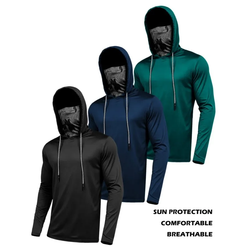 Mens UPF50+ Performance T-Shirt Hoodie Long Sleeve Casual Sun Protection T-Shirt Running Quick Dry Hoodie Sunscreen Fishing Wear
Mens UPF50+ Performance T-Shirt Hoodie Long Sleeve Casual Sun Protection T-Shirt Running Quick Dry Hoodie Sunscreen Fishing Wear