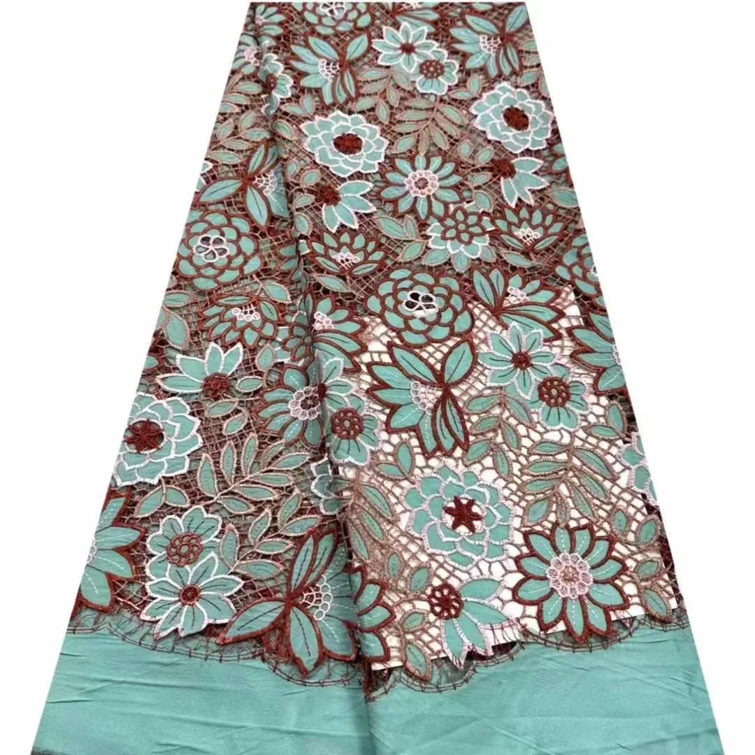 2024 Latest Nigerian Guipure Cord Lace Fabric High Quality African Water Souble Lace Fabric For Wedding Dress
2024 Latest Nigerian Guipure Cord Lace Fabric High Quality African Water Souble Lace Fabric For Wedding Dress