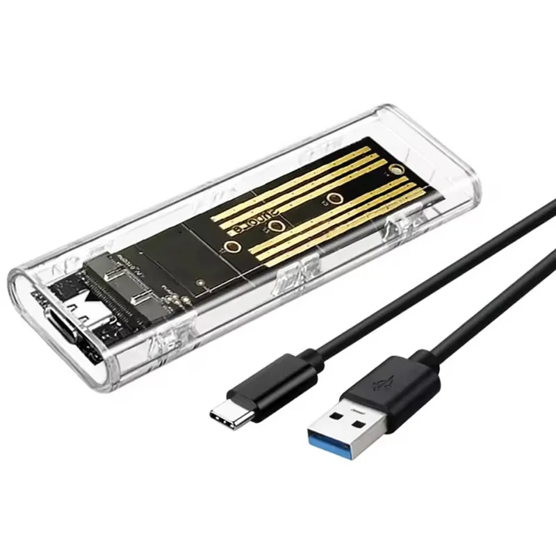 Enclosure Adapter Mobile Hard Disk Case Clear USB Type C 10Gbps External Enclosure For Laptop Hard Disk Accessories External Box
Enclosure Adapter Mobile Hard Disk Case Clear USB Type C 10Gbps External Enclosure For Laptop Hard Disk Accessories External Box