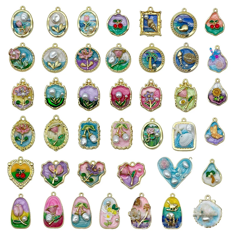 20pcs/lot DIY Mix Jewelry Accessories Alloy Oil Painting Flowers Charms Phone Shell Pendantendant
20pcs/lot DIY Mix Jewelry Accessories Alloy Oil Painting Flowers Charms Phone Shell Pendantendant
