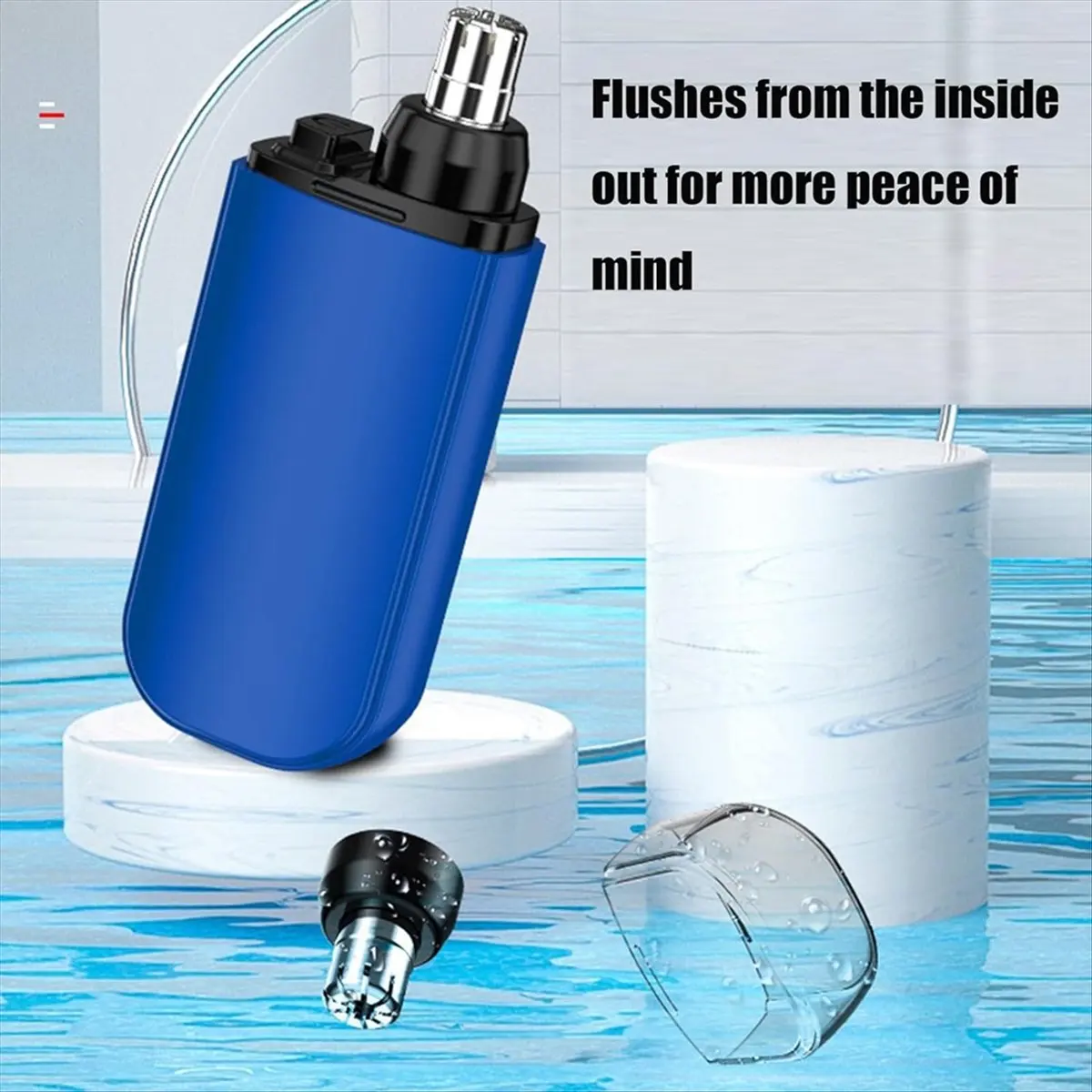 (A61K) Nose Hair Trimmer 2 in 1 Nasal Hair Cutter Electric Portable Nose Trimmer Rechargeable with Dust Protection Cap Blue
(A61K) Nose Hair Trimmer 2 in 1 Nasal Hair Cutter Electric Portable Nose Trimmer Rechargeable with Dust Protection Cap Blue
