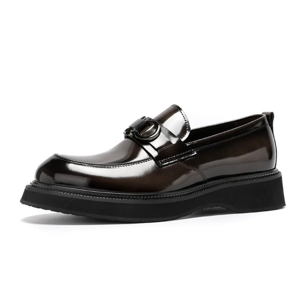High Quality Premium Genuine Leather Loafers for Men Glossy Thick Sole Height Increasing Business Casual Summer Trendy Shoes
High Quality Premium Genuine Leather Loafers for Men Glossy Thick Sole Height Increasing Business Casual Summer Trendy Shoes