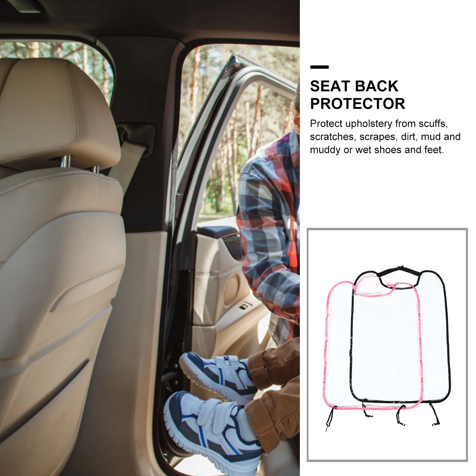 4Pcs Seat Back Protector Pvc Kick Mats Wear Resistant Car Seat Cover Protector Protect Upholstery Mud Dirt Back Seat Protector
4Pcs Seat Back Protector Pvc Kick Mats Wear Resistant Car Seat Cover Protector Protect Upholstery Mud Dirt Back Seat Protector