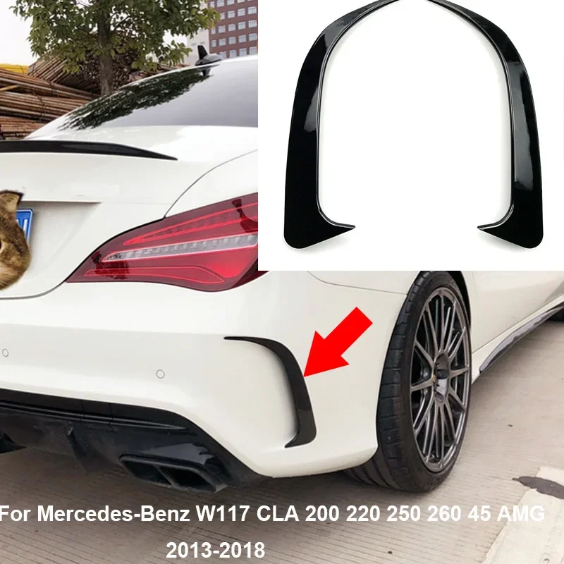 2013-2018 For Mercedes-Benz W117 CLA 200 CLA220 CLA250 CLA260 45 AMG Glossy black Car Rear Bumper Spoiler Air Vent Cover Trim
2013-2018 For Mercedes-Benz W117 CLA 200 CLA220 CLA250 CLA260 45 AMG Glossy black Car Rear Bumper Spoiler Air Vent Cover Trim