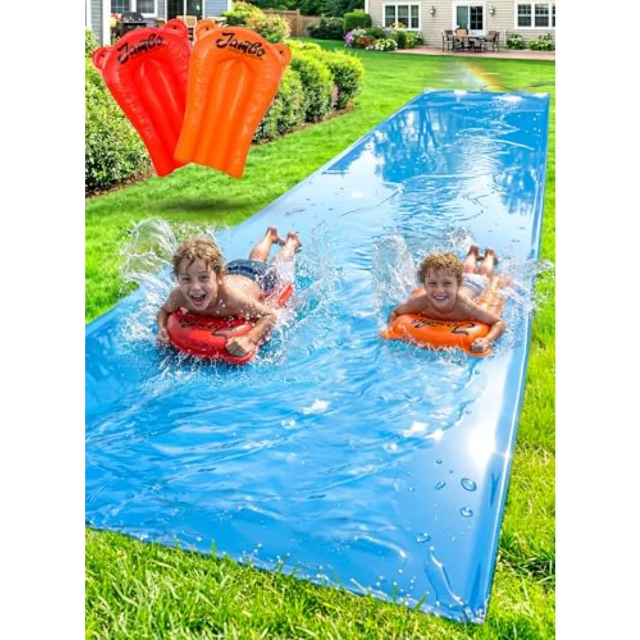 MEGA 30Feet x 82In Water Slide and 2 Bodyboard Updated Model Extra Long Extra Wide Slip Splash and Slide for,Heavy Duty Backyar
MEGA 30Feet x 82In Water Slide and 2 Bodyboard Updated Model Extra Long Extra Wide Slip Splash and Slide for,Heavy Duty Backyar