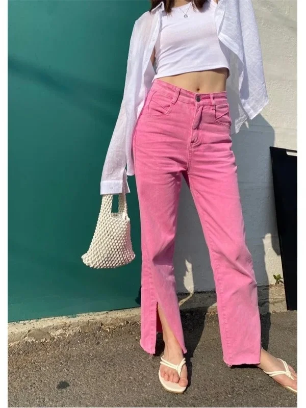 High Waist Casual Jeans Women Summer New Chic Versatile Wide Leg Side Slit Denim Long Pants Casual Style High Waist Jeans
High Waist Casual Jeans Women Summer New Chic Versatile Wide Leg Side Slit Denim Long Pants Casual Style High Waist Jeans