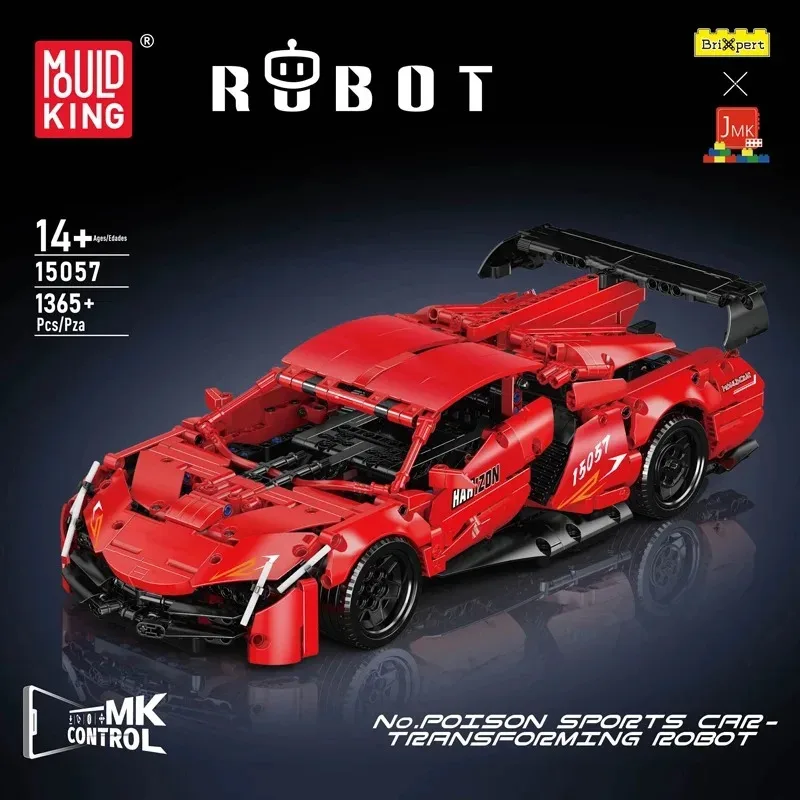 Mould King 15057 Technical 2 in 1 Sport Car Transformation Robot Building Blocks Toy Set with Remote Controls
Mould King 15057 Technical 2 in 1 Sport Car Transformation Robot Building Blocks Toy Set with Remote Controls