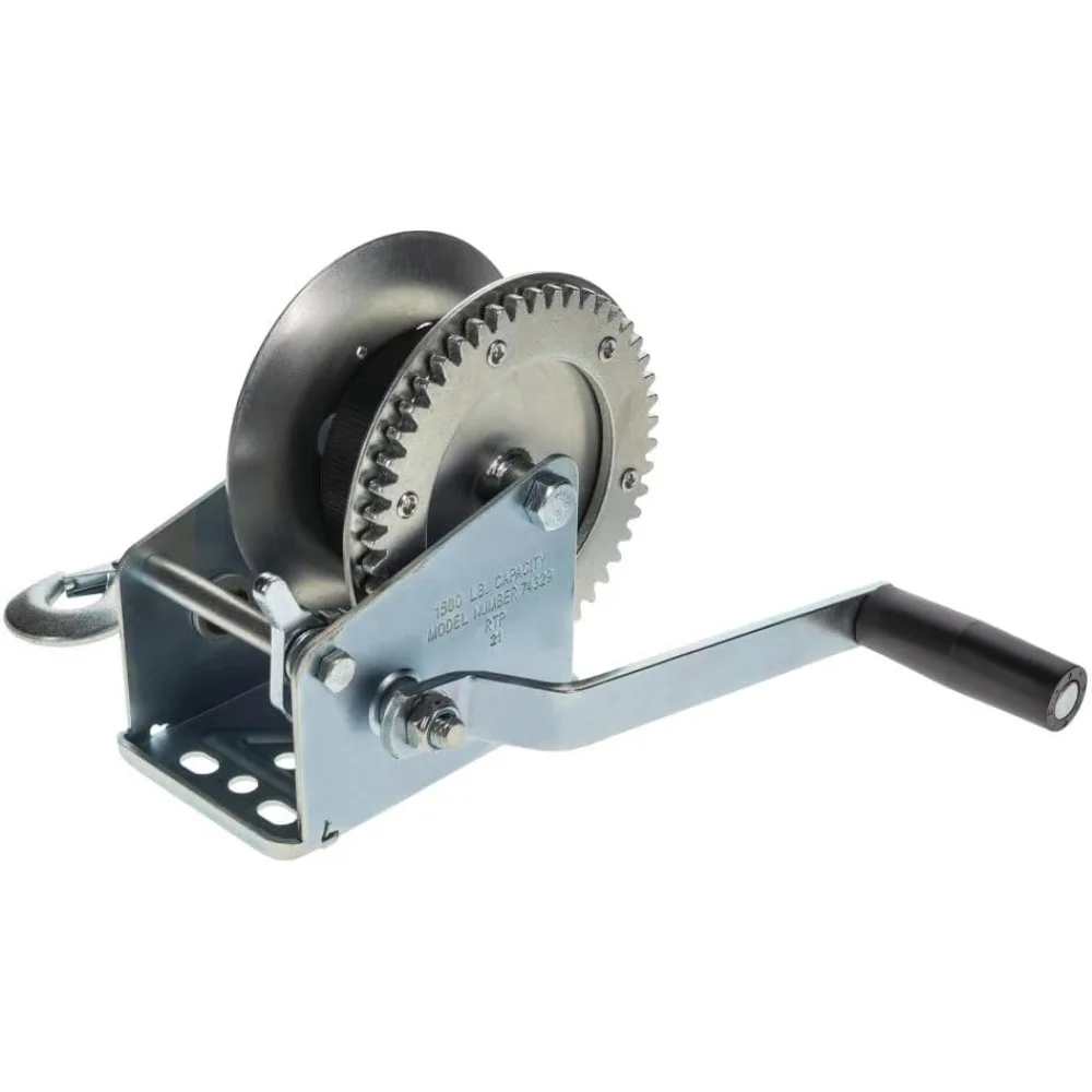 Портативная односкоростная ручная лебедка для прицепа для лодки емкостью 1500 фунтов и ремнем на 20 ножках, конструкция из высокоуглеродистой стали
Портативная односкоростная ручная лебедка для прицепа для лодки емкостью 1500 фунтов и ремнем на 20 ножках, конструкция из высокоуглеродистой стали