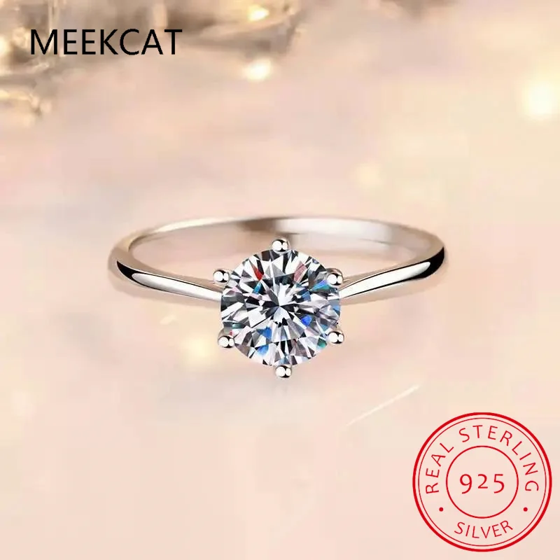 1ct 2ct 3ct 5ct D Color Moissanite Engagement Ring For Women 925 Sterling Silver Gold Plated Solitaire Rings Wholesale Anillos
1ct 2ct 3ct 5ct D Color Moissanite Engagement Ring For Women 925 Sterling Silver Gold Plated Solitaire Rings Wholesale Anillos