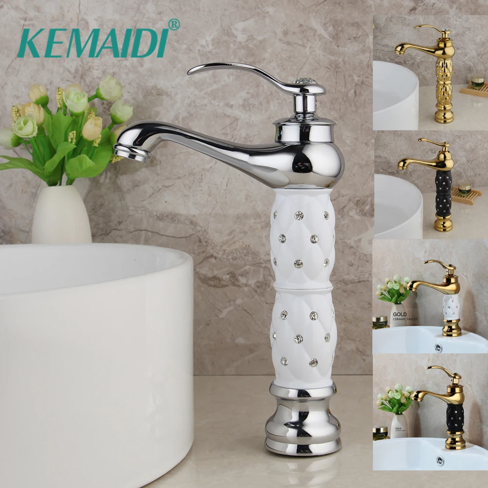 KEMAIDI Bathroom Basin Sink Faucet Luxury Bathroom Faucets Deck Mounted Hot and Cold Water Mixer Single Dimond Handle Tap
KEMAIDI Bathroom Basin Sink Faucet Luxury Bathroom Faucets Deck Mounted Hot and Cold Water Mixer Single Dimond Handle Tap