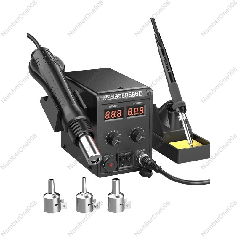 Electric Soldering Iron with Temperature Control, Lead-Free, High Power 2-in-1 Digital Display, High-Frequency Heating Station
Electric Soldering Iron with Temperature Control, Lead-Free, High Power 2-in-1 Digital Display, High-Frequency Heating Station