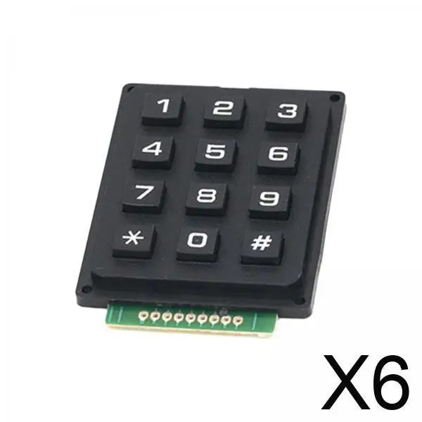 6x Matrix Keyboard Keyboard Modules Switch Board MCU Electronics Easy to Use Matrix Keyboard
6x Matrix Keyboard Keyboard Modules Switch Board MCU Electronics Easy to Use Matrix Keyboard