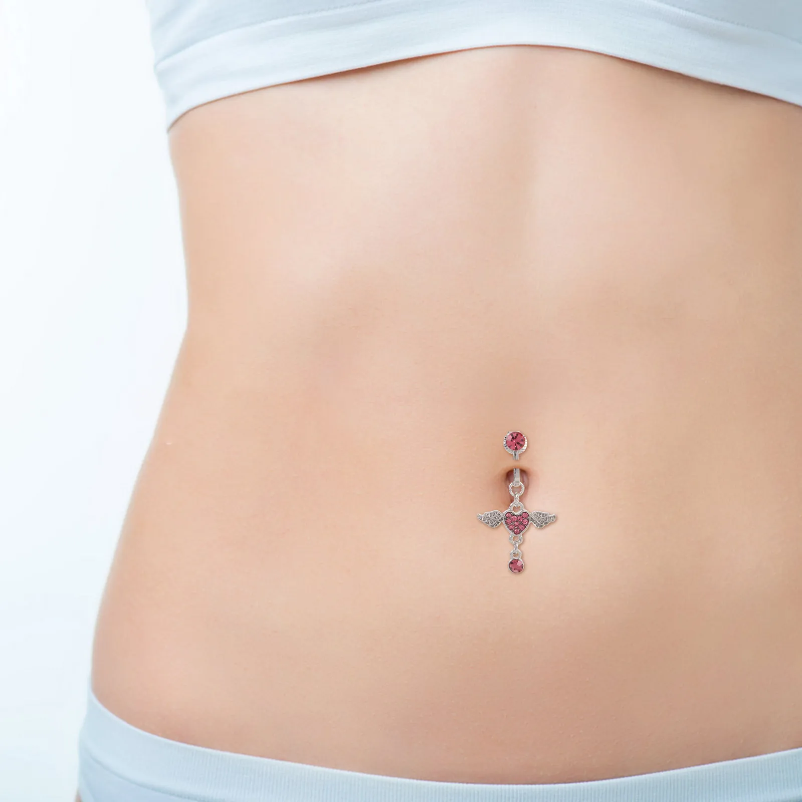 3Pcs Non Piercing Belly Rings Clip on Fake Navel Jewelry Crystal Wing Dangle Belly Button Rings for Women
3Pcs Non Piercing Belly Rings Clip on Fake Navel Jewelry Crystal Wing Dangle Belly Button Rings for Women