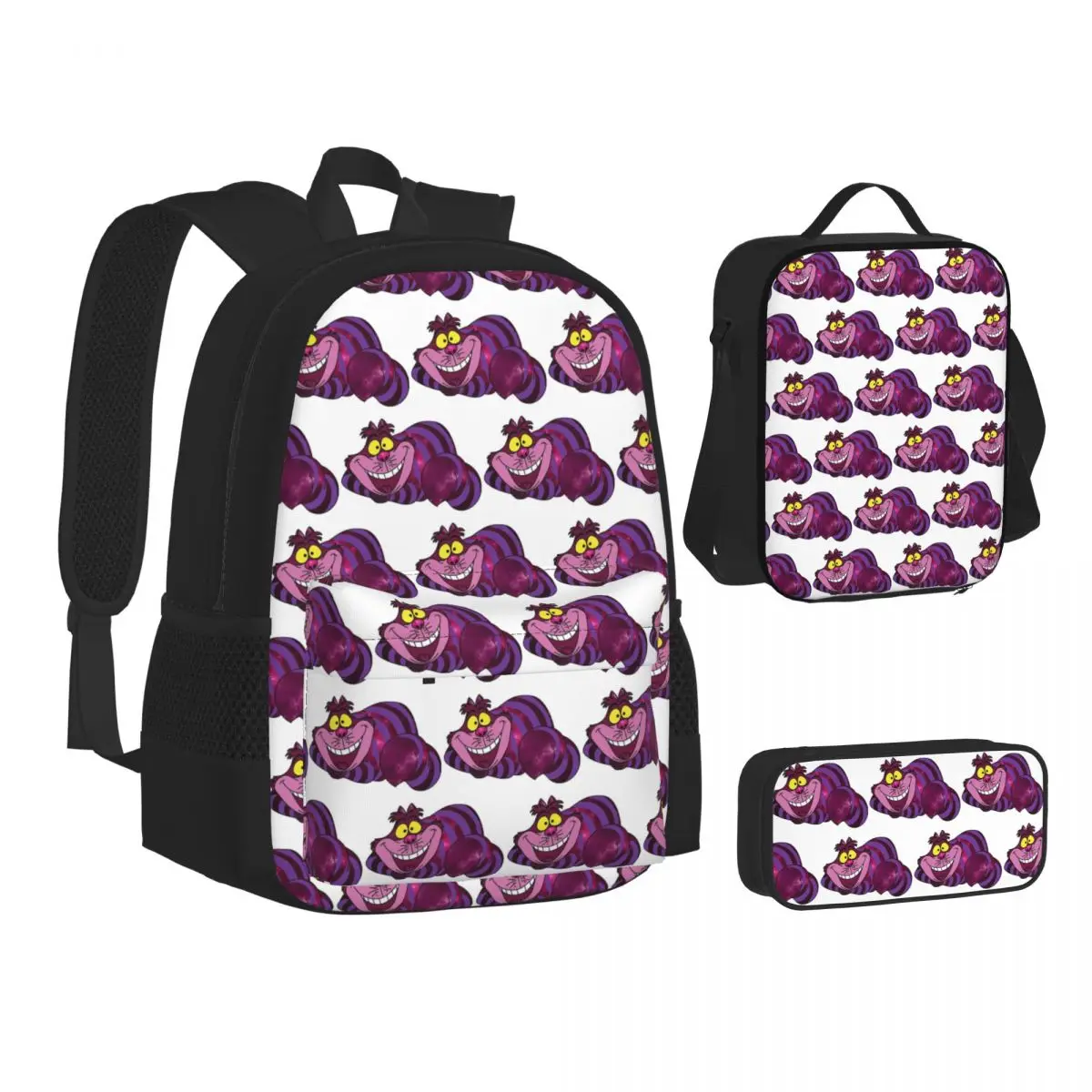 Cheshire Space Cat Backpacks Boys Girls Bookbag School Bags Children Rucksack Lunch Bag Pen Bag Three-Piece Set
Cheshire Space Cat Backpacks Boys Girls Bookbag School Bags Children Rucksack Lunch Bag Pen Bag Three-Piece Set