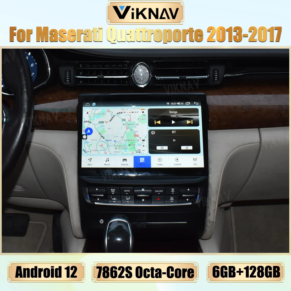 Автомобильный радиоприемник Android 12 128 ГБ для Maserati Quattroporte 2013-2017, мультимедийный плеер Carplay, GPS-навигация, 10,4-дюймовый сенсорный экран
Автомобильный радиоприемник Android 12 128 ГБ для Maserati Quattroporte 2013-2017, мультимедийный плеер Carplay, GPS-навигация, 10,4-дюймовый сенсорный экран