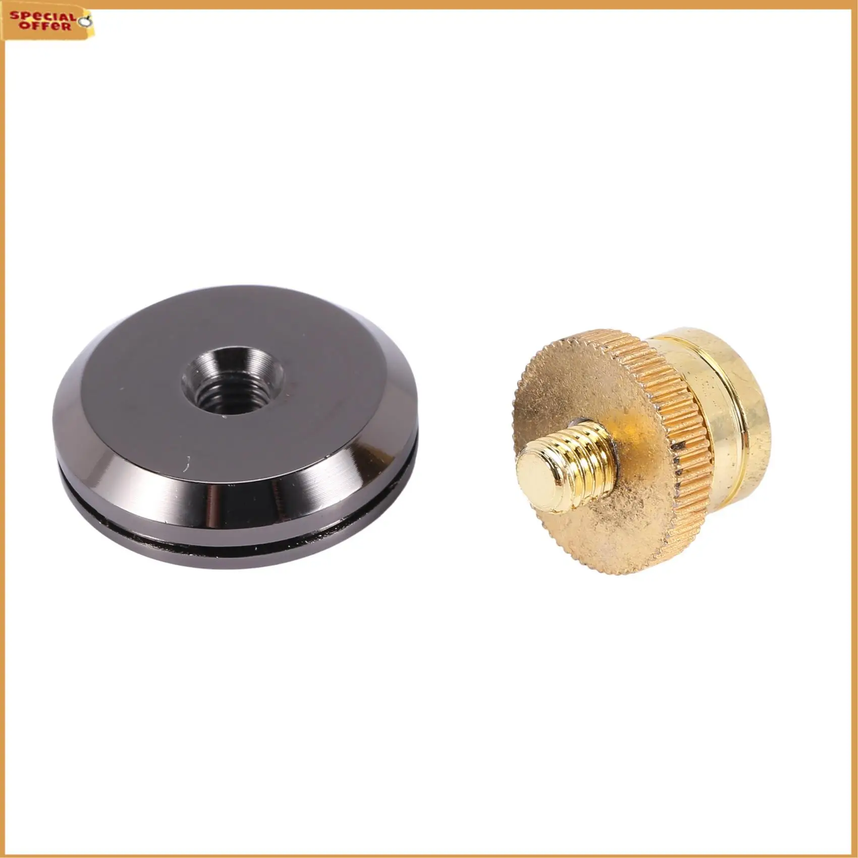 A69Z 24 Set Golden-Plated Speaker Spikes, Speaker Stands CD Audio Subwoofer Amplifier Turntable Isolation Feet
A69Z 24 Set Golden-Plated Speaker Spikes, Speaker Stands CD Audio Subwoofer Amplifier Turntable Isolation Feet