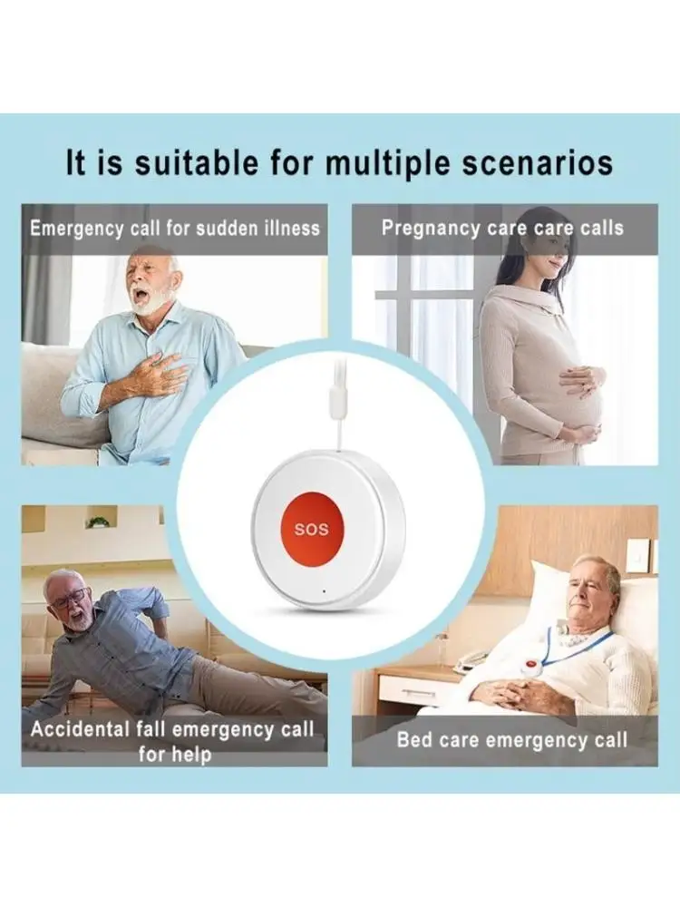 652F Home Emergency Alert Device Round SOS Call Button for Elderly Seniors
652F Home Emergency Alert Device Round SOS Call Button for Elderly Seniors
