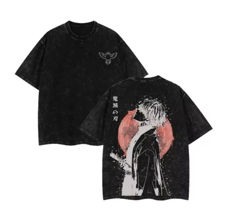 Vintage Washed T-shirt Oversized Demon Slayer Anime Man Women Short Sleeve Tee Streetwear Loose Casual Tops Summer Y2k 2026 New
Vintage Washed T-shirt Oversized Demon Slayer Anime Man Women Short Sleeve Tee Streetwear Loose Casual Tops Summer Y2k 2026 New