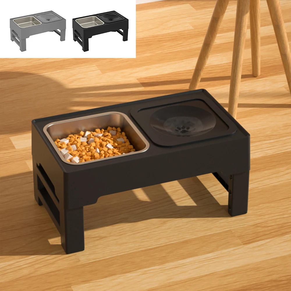 Dog Cat Dining Table Double Bowl Pet Puppy Drinking Water Eating Food Bowls Adjustable Height Feeder Neck Protector Pet Products
Dog Cat Dining Table Double Bowl Pet Puppy Drinking Water Eating Food Bowls Adjustable Height Feeder Neck Protector Pet Products