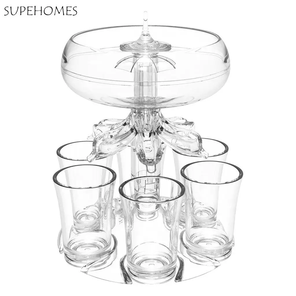 Bartender Tool Clear With 6 Shot Glasses for Bar, Party, Home Wine Set Bar Accessories Beer Dispenser Rack Wine Dispenser
Bartender Tool Clear With 6 Shot Glasses for Bar, Party, Home Wine Set Bar Accessories Beer Dispenser Rack Wine Dispenser