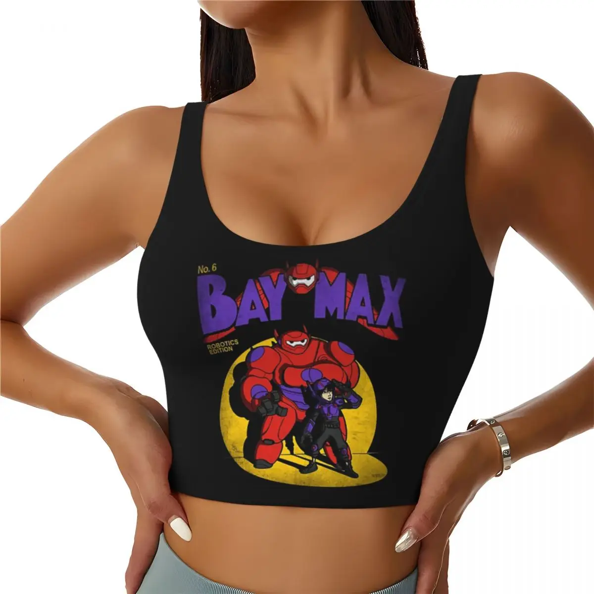 Custom Women's Movie Big Hero 6 Sports Bras High Impact Gym Workout Running Crop Tank Tops
Custom Women's Movie Big Hero 6 Sports Bras High Impact Gym Workout Running Crop Tank Tops