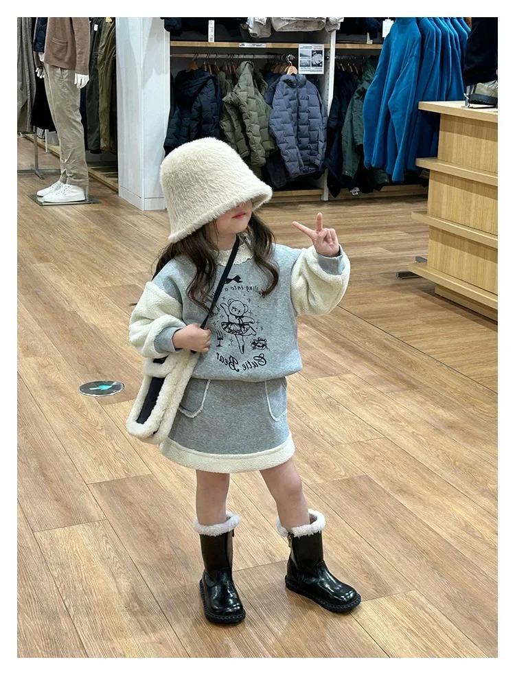 Children Birthday Clothes 2-10 Teenage Girls Baby Winter Clothing Set Thick Velvet Warm 2pcs Suits Tops Coats+skirts Casual Kids
Children Birthday Clothes 2-10 Teenage Girls Baby Winter Clothing Set Thick Velvet Warm 2pcs Suits Tops Coats+skirts Casual Kids