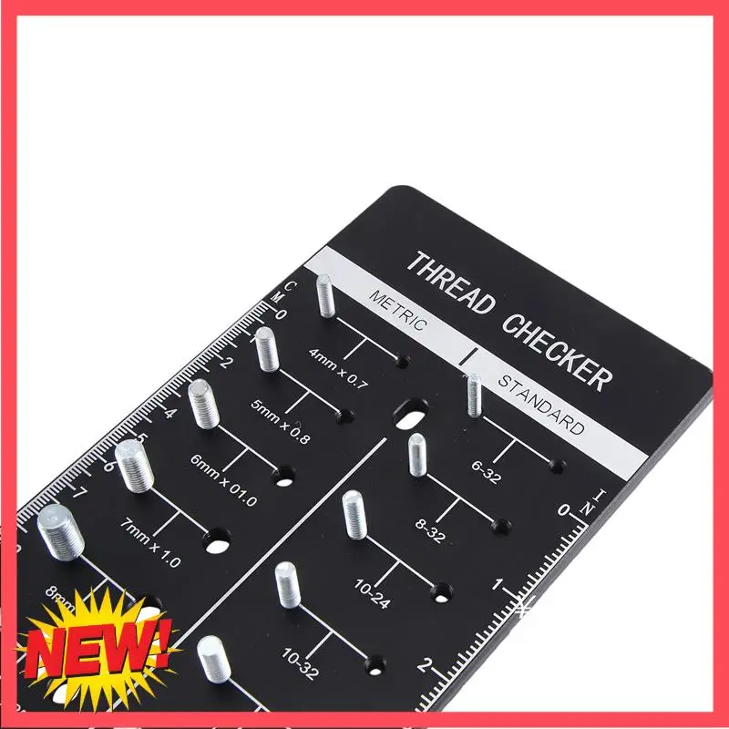 B17C 34 Nut And Bolt Thread Checker, Bolt Size And Thread Gauge Standard And Metric With 19 Standard & 15 Metric Bolt
B17C 34 Nut And Bolt Thread Checker, Bolt Size And Thread Gauge Standard And Metric With 19 Standard & 15 Metric Bolt