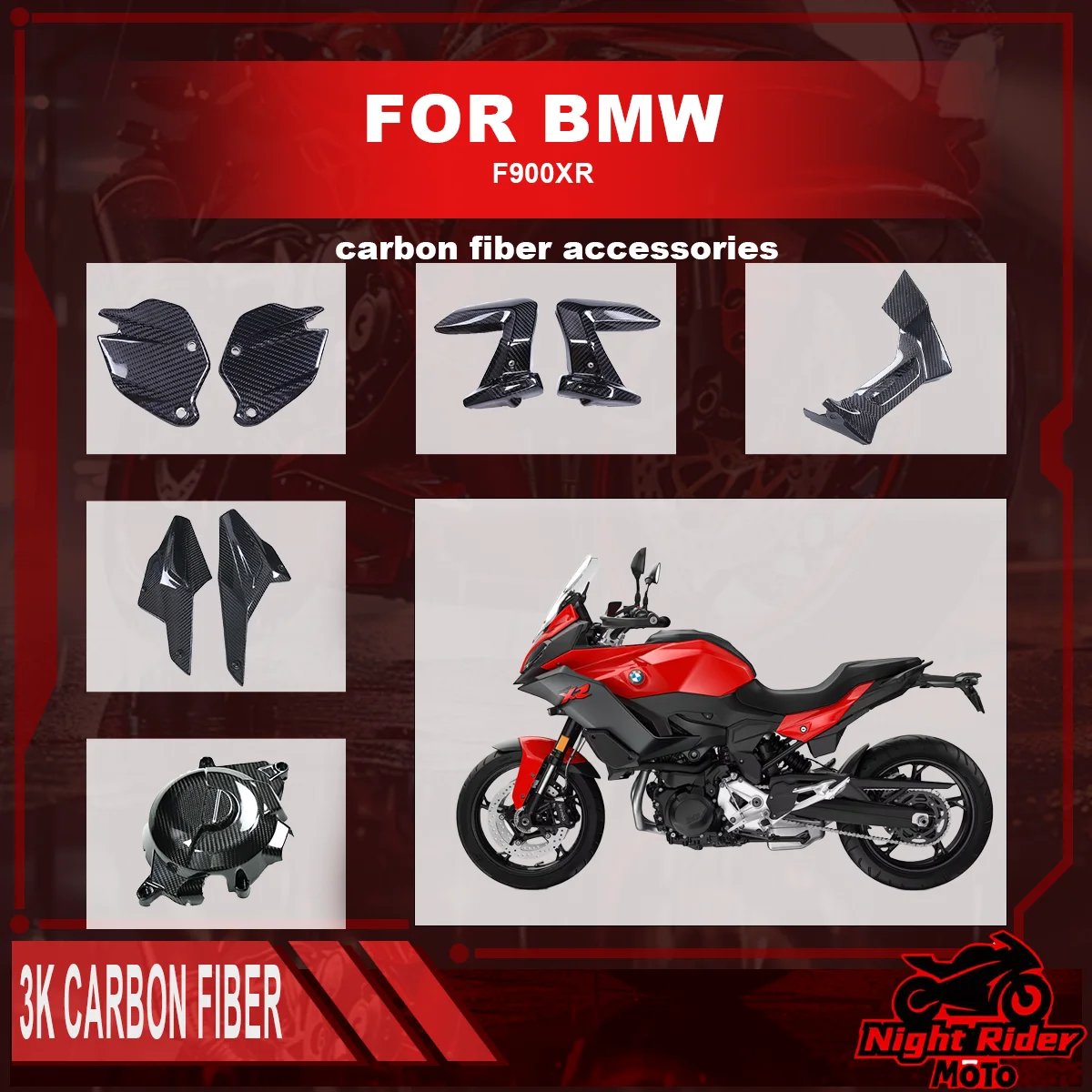 For Bmw F900XR Motorcycle Accessories Fairings 100% Carbon Fiber Heel Plate Spark Plug Cap Belly Pan Side Cover Fairing Kits
For Bmw F900XR Motorcycle Accessories Fairings 100% Carbon Fiber Heel Plate Spark Plug Cap Belly Pan Side Cover Fairing Kits