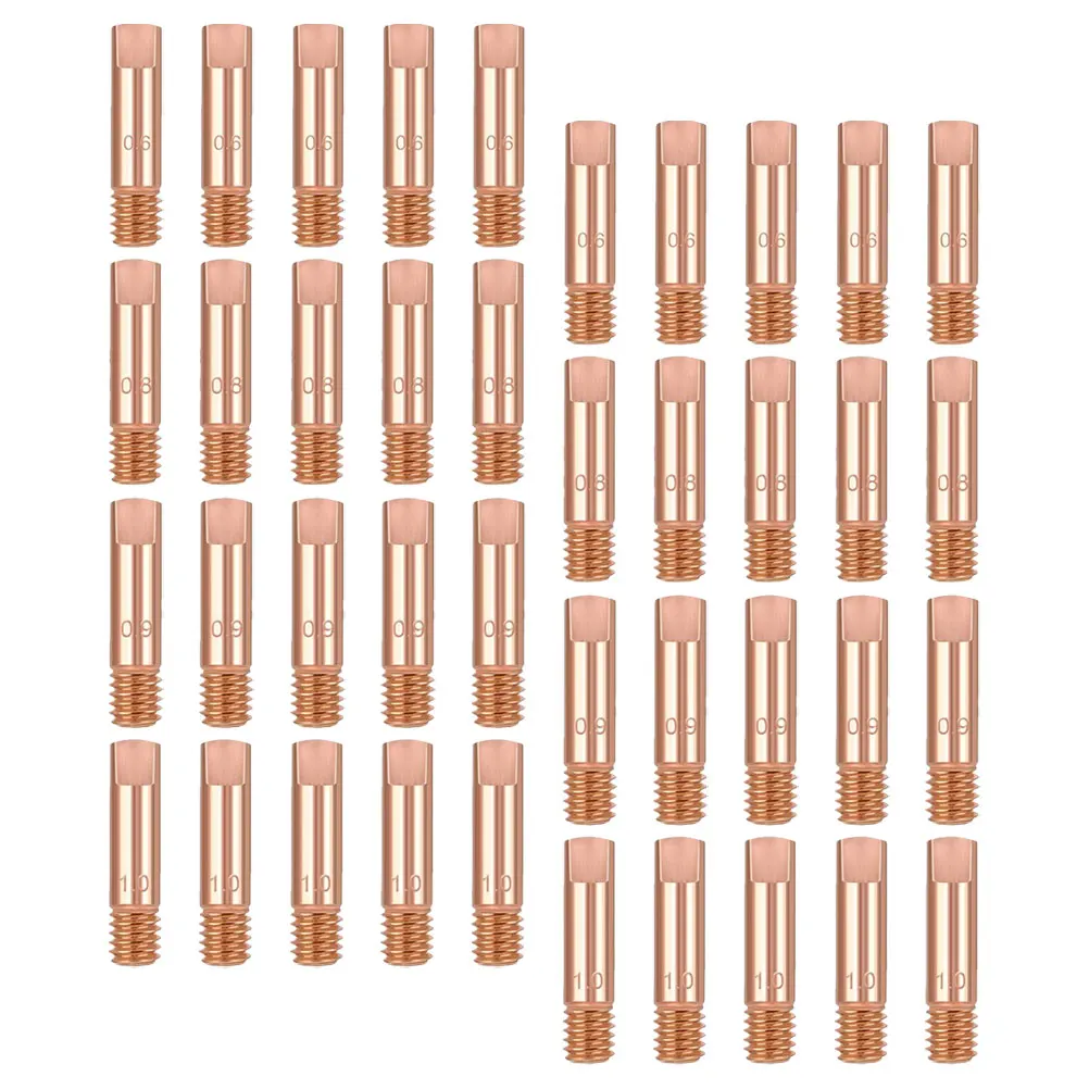 40Pcs Flux Core Gasless Nozzle Contact Tips Welding Torch Replacement Kit High Conductivity Copper Welding Consumables Welder
40Pcs Flux Core Gasless Nozzle Contact Tips Welding Torch Replacement Kit High Conductivity Copper Welding Consumables Welder