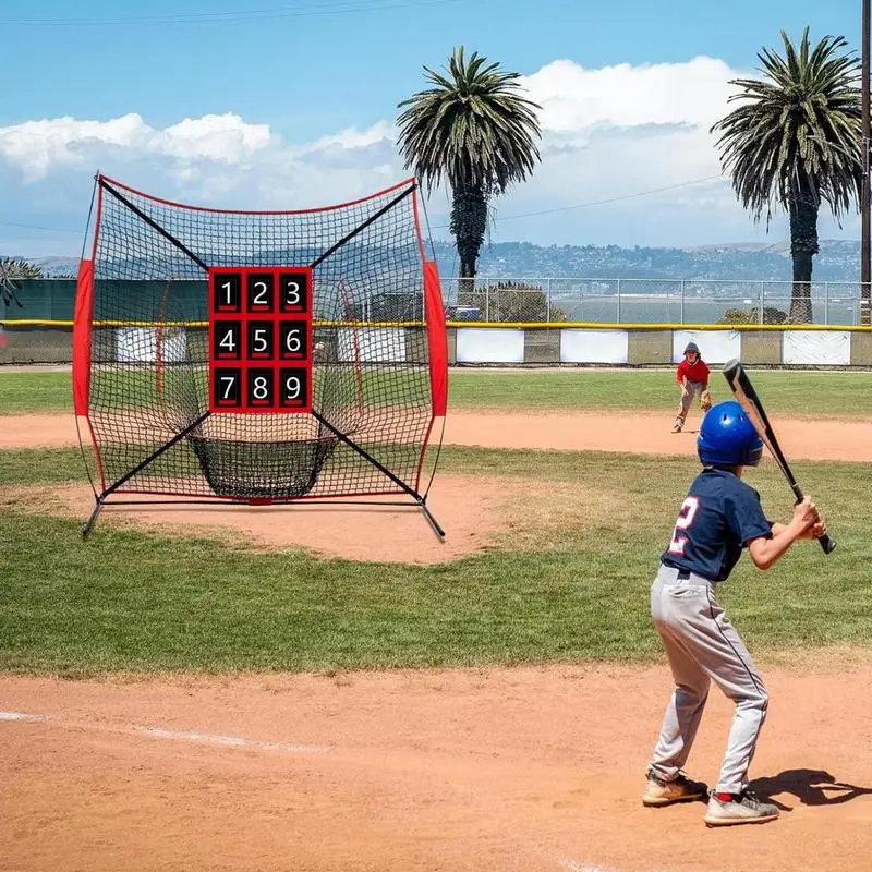 Baseball Net Softball Practice Batting Target Baseball & Softball Batting Aid Pitching Strike Zone Target Net For Accuracy
Baseball Net Softball Practice Batting Target Baseball & Softball Batting Aid Pitching Strike Zone Target Net For Accuracy