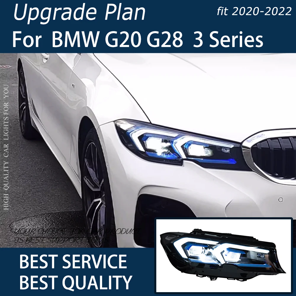 Автомобильные фары для BMW 3 серии G20 G28 2020-2022, обновление 330Li M, спортивный Полуночный комплект, фотолампа с бифокальным объективом, внешние аксессуары
Автомобильные фары для BMW 3 серии G20 G28 2020-2022, обновление 330Li M, спортивный Полуночный комплект, фотолампа с бифокальным объективом, внешние аксессуары