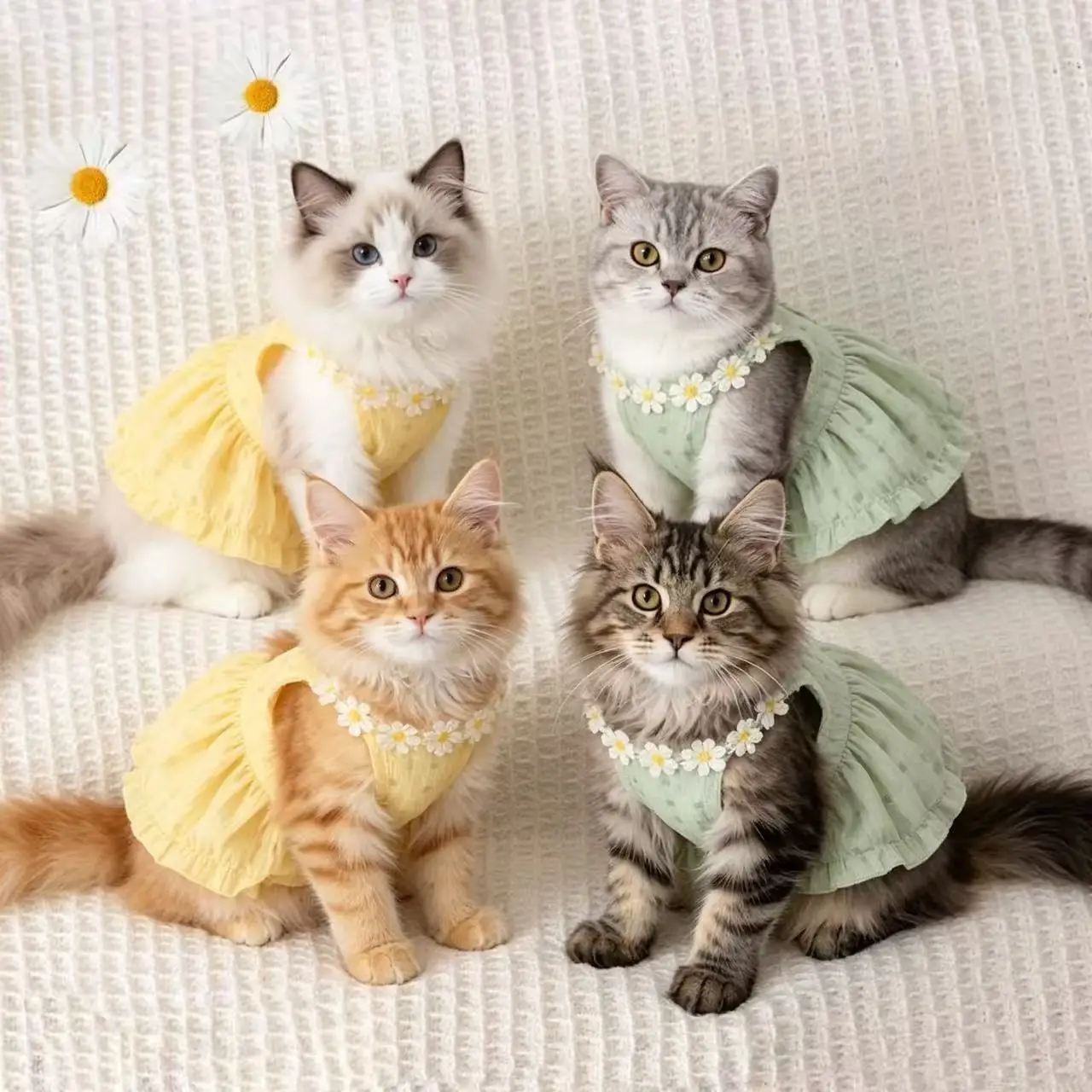 Pet Kitten Summer Clothes Small Skirt Anti-shedding Cute Ins Golden Gradient Ragdoll British Shorthair Summer Camisole Skirt
Pet Kitten Summer Clothes Small Skirt Anti-shedding Cute Ins Golden Gradient Ragdoll British Shorthair Summer Camisole Skirt