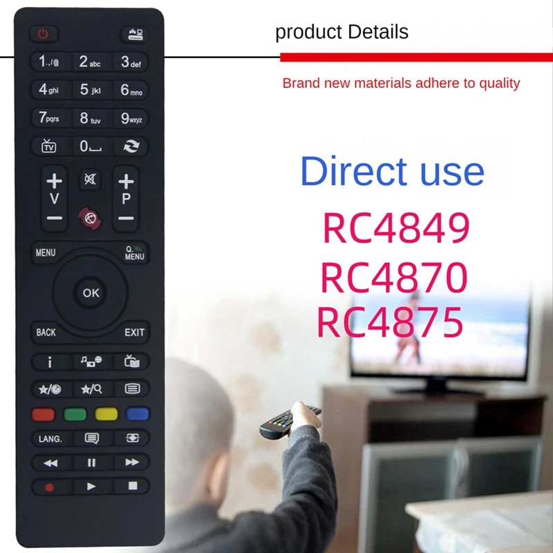 ABYC Replacement Remote Control for Telefunken TV RC4875/RC4870 No Setup Required
ABYC Replacement Remote Control for Telefunken TV RC4875/RC4870 No Setup Required