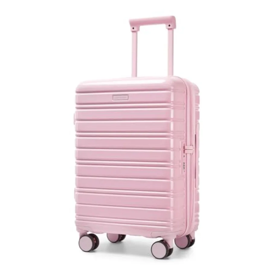 20 Inch Expandable PC+ABS Hardside Carry On Luggage with Spinner Wheels TSA Lock for Women Men Pink Airline Approved 22x14x9
20 Inch Expandable PC+ABS Hardside Carry On Luggage with Spinner Wheels TSA Lock for Women Men Pink Airline Approved 22x14x9