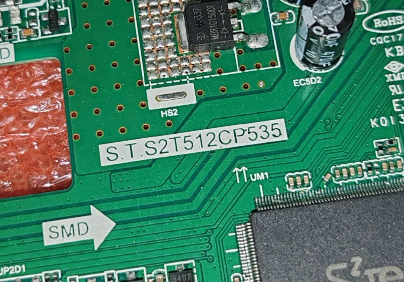 S.T.S2T512CP535 Three in one TV motherboard, tested well, physical photo, 2 models for 33--46V 600ma
S.T.S2T512CP535 Three in one TV motherboard, tested well, physical photo, 2 models for 33--46V 600ma