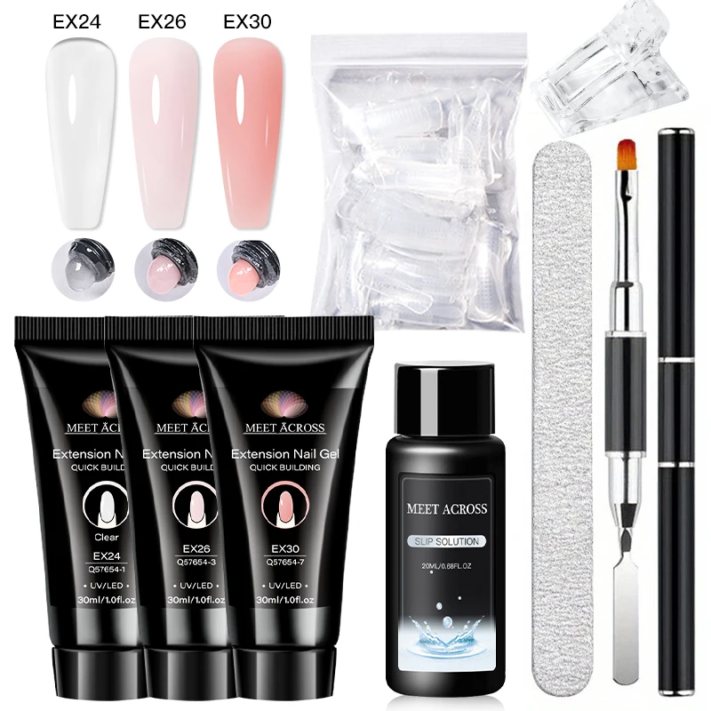 8pcs/set Poly Extension Nail Gel Kit with Slip Solution & Tools, Easy to Apply, Quick Dry, UV LED Soaking Manicure DIY Vernis
8pcs/set Poly Extension Nail Gel Kit with Slip Solution & Tools, Easy to Apply, Quick Dry, UV LED Soaking Manicure DIY Vernis