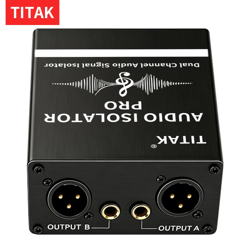 TITAK Dual Channel Noise Suppressor Ground Loop Audio Isolator Hum Eliminator for PA System Live Stage Recording Device
TITAK Dual Channel Noise Suppressor Ground Loop Audio Isolator Hum Eliminator for PA System Live Stage Recording Device