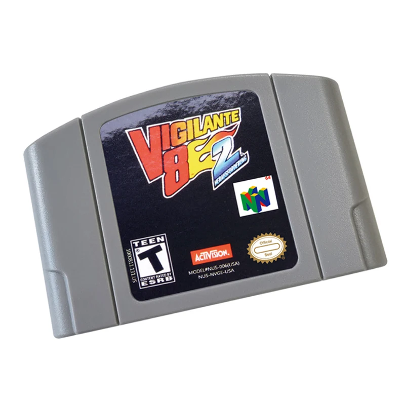 Vigilante 8 2nd Offense 64 Bit Video Game Cartridge For US And EU Version Game Console
Vigilante 8 2nd Offense 64 Bit Video Game Cartridge For US And EU Version Game Console