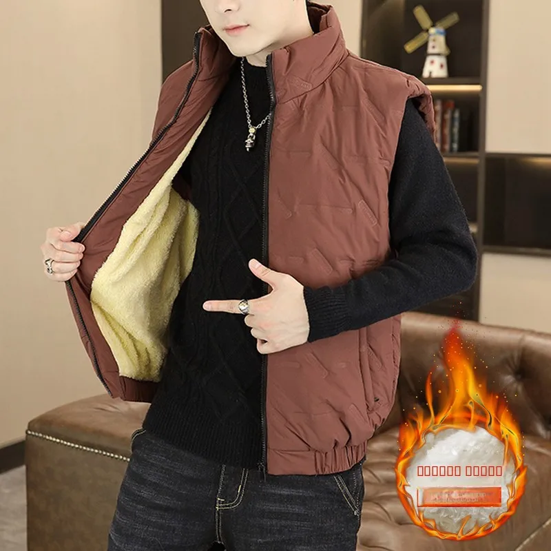 Мужской жилет из овечьего вельвета, утепленный, модный, осенне-зимний, приталенный, молодежный, без рукавов, с воротником-стойкой
Мужской жилет из овечьего вельвета, утепленный, модный, осенне-зимний, приталенный, молодежный, без рукавов, с воротником-стойкой